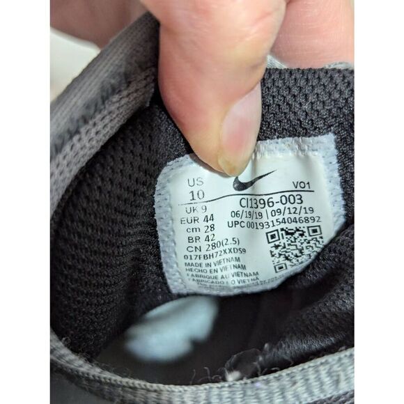 Nike Men's Blue & Gray Round Toe Lace-Up Closure High Top Sneakers Shoe Size 10 - Picture 2 of 9